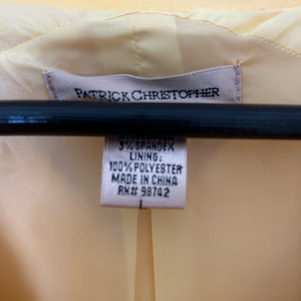 Yellow Cropped Patrick Christopher Jacket - image 5